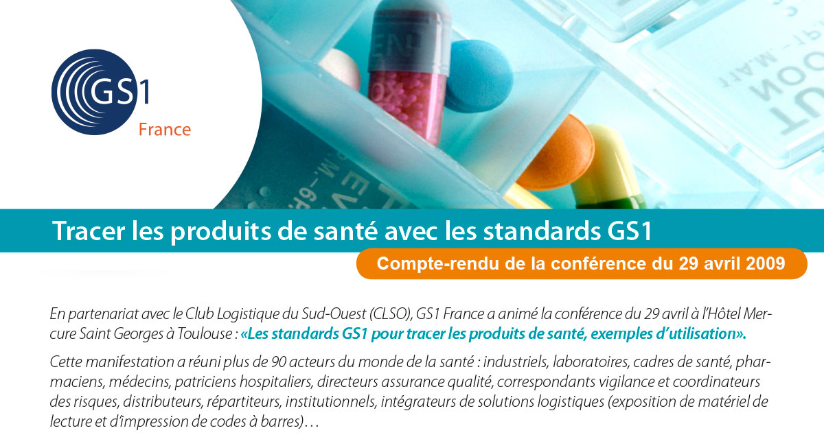 Couv Tracer les produits de santé avec les standards GS1 - Opus 31 - Consultant Logistique